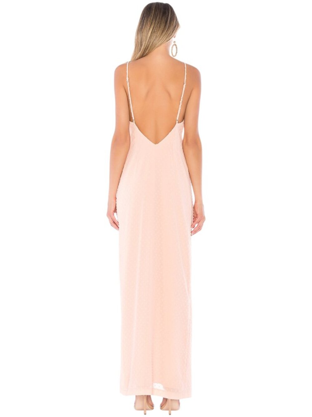 Privacy Please X Revolve Maxi Wrap Dress Peach Pink Sleeveless Size XS - Picture 3 of 15